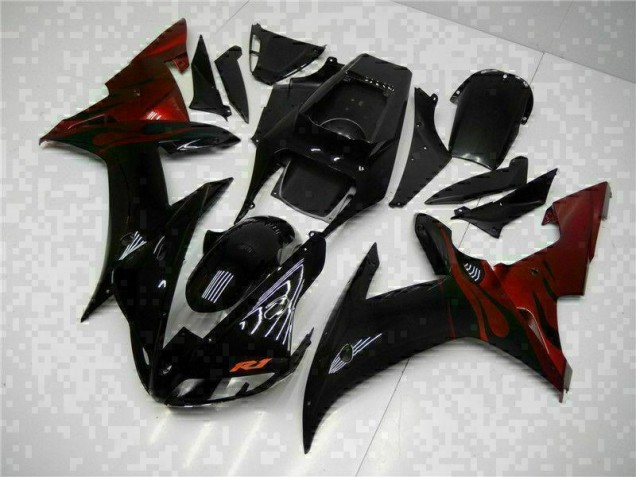 Yamaha R1 02-03 Verkleidungen Plastik Kits - Schwarz Fabrik Yamaha R1 02-03 Verkleidungen Plastik Kits - Schwarz Fabrik