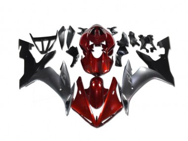 Yamaha R1 02-03 Verkleidungen - Rot Grau Schwarz Fabrik