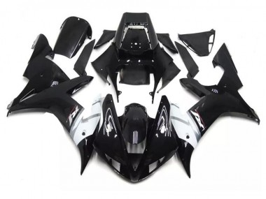 Yamaha R1 02-03 Verkleidungen - Schwarz Weiß Fabrik