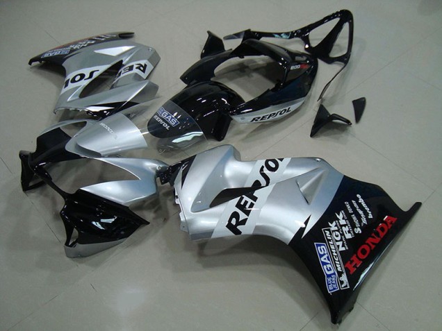 Honda VFR 800 02-13 Verkleidung - Silber Repsol Fabrik Honda VFR 800 02-13 Verkleidung - Silber Repsol Fabrik