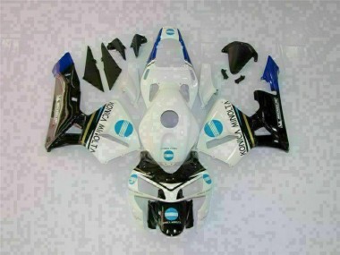 Honda CBR 600 RR 03-04 Vollverkleidung - Weiß Schwarz Fabrik