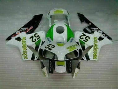 Honda CBR 600 RR 03-04 Verkleidungen - Grün Weiß Schwarz Fabrik