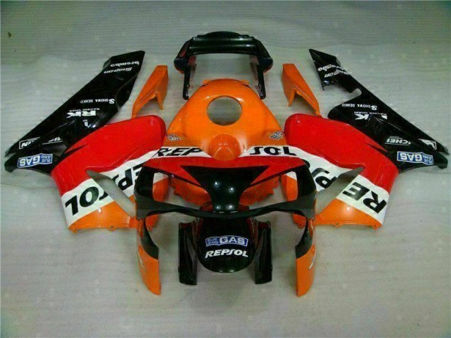 Honda CBR 600 RR 03-04 Verkleidungen - Orange Repsol Fabrik Honda CBR 600 RR 03-04 Verkleidungen - Orange Repsol Fabrik
