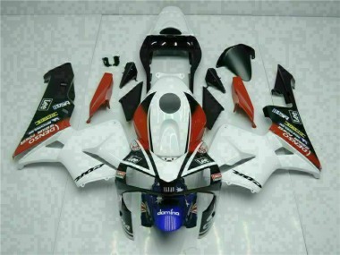 Honda CBR 600 RR 03-04 Verkleidungen - Weiß Blau Fabrik