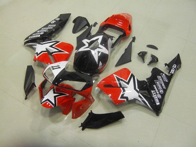Honda CBR 600 RR 03-04 Vollverkleidung - Schwarz Rot Fabrik Honda CBR 600 RR 03-04 Vollverkleidung - Schwarz Rot Fabrik