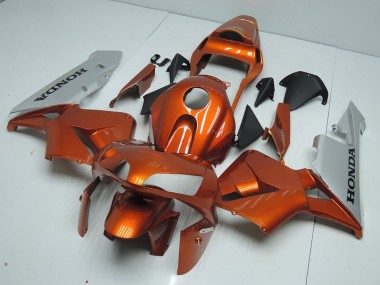 Honda CBR 600 RR 03-04 Verkleidungen - Orange Silber Fabrik