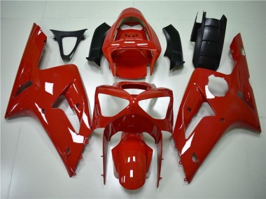 Kawasaki ZX6R 03-04 Verkleidungen - Rot Fabrik