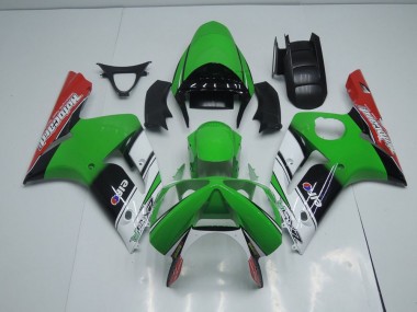 Kawasaki ZX6R 03-04 Verkleidungen - Grüne Motocard Fabrik