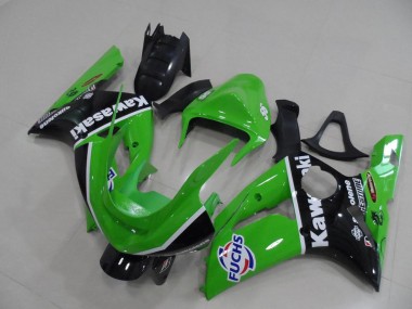Kawasaki ZX6R 03-04 Verkleidungen - Grün Fuchs Fabrik