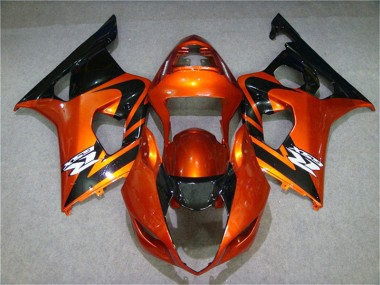 Suzuki GSXR 1000 K3 03-04 Verkleidungen - Orange Schwarz Fabrik