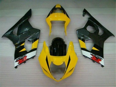 Suzuki GSXR 1000 K3 03-04 Verkleidungen - Gelb Schwarz Fabrik