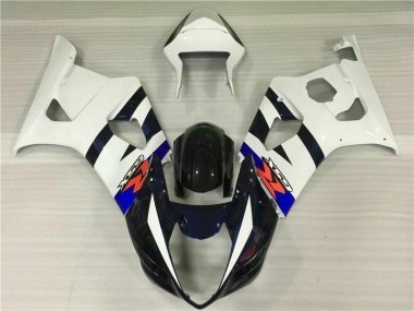 Suzuki GSXR 1000 K3 03-04 Verkleidungen Komplett Sets - Weiß Schwarz Fabrik