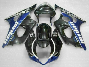 Suzuki GSXR 1000 K3 03-04 Verkleidungen & Plastik - Schwarz Blau Fabrik
