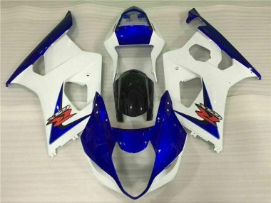 Suzuki GSXR 1000 K3 03-04 Verkleidungen - Weiß Blau Fabrik