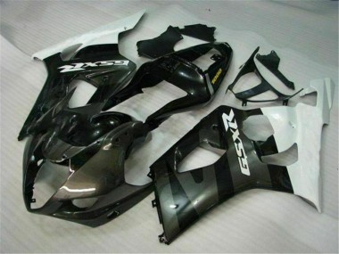 Suzuki GSXR 1000 K3 03-04 Verkleidungen - Weiß Schwarz Fabrik