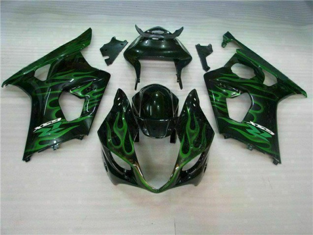 Suzuki GSXR 1000 K3 03-04 Verkleidungen - Grün Schwarz Fabrik Suzuki GSXR 1000 K3 03-04 Verkleidungen - Grün Schwarz Fabrik