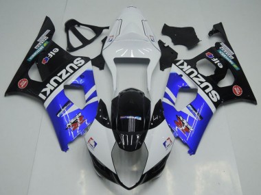 Suzuki GSXR 1000 K3 03-04 Verkleidungen - Blau, Weiß und Schwarz Fabrik