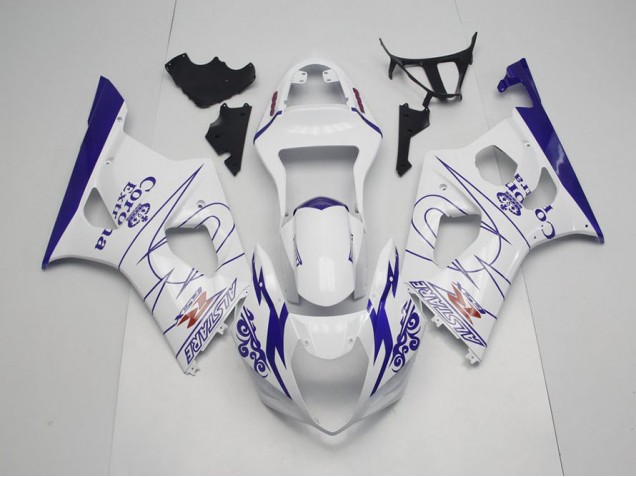 Suzuki GSXR 1000 K3 03-04 Verkleidungen - Blau Whie Corona Fabrik Suzuki GSXR 1000 K3 03-04 Verkleidungen - Blau Whie Corona Fabrik