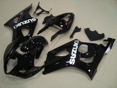 Suzuki GSXR 1000 K3 03-04 Verkleidungen Komplett Sets - Glänzend Schwarz Fabrik