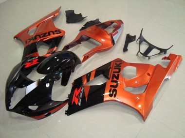 Suzuki GSXR 1000 K3 03-04 Verkleidungen - Orange und Schwarz Fabrik