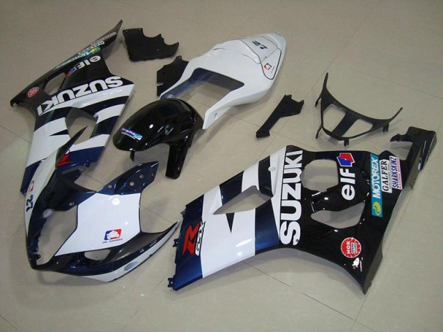 Suzuki GSXR 1000 K3 03-04 Verkleidungen - Weiß Schwarz Elf Fabrik Suzuki GSXR 1000 K3 03-04 Verkleidungen - Weiß Schwarz Elf Fabrik