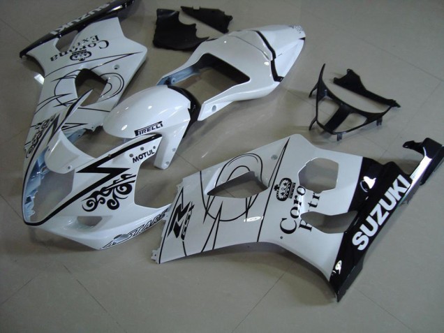 Suzuki GSXR 1000 K3 03-04 Verkleidungen - Weiß Corona Fabrik Suzuki GSXR 1000 K3 03-04 Verkleidungen - Weiß Corona Fabrik