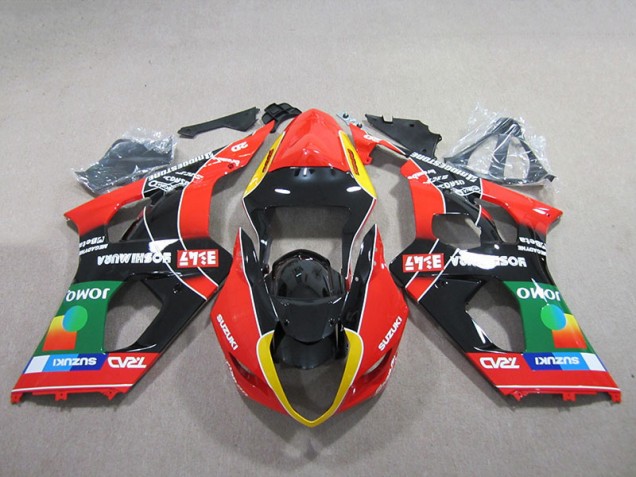 Suzuki GSXR 1000 K3 03-04 Verkleidungen - Rot Grün Schwarz Fabrik Suzuki GSXR 1000 K3 03-04 Verkleidungen - Rot Grün Schwarz Fabrik