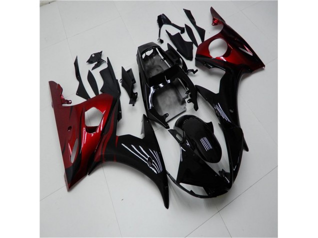 Yamaha R6 03-05 Verkleidungen - Schwarz Rot Fabrik Yamaha R6 03-05 Verkleidungen - Schwarz Rot Fabrik