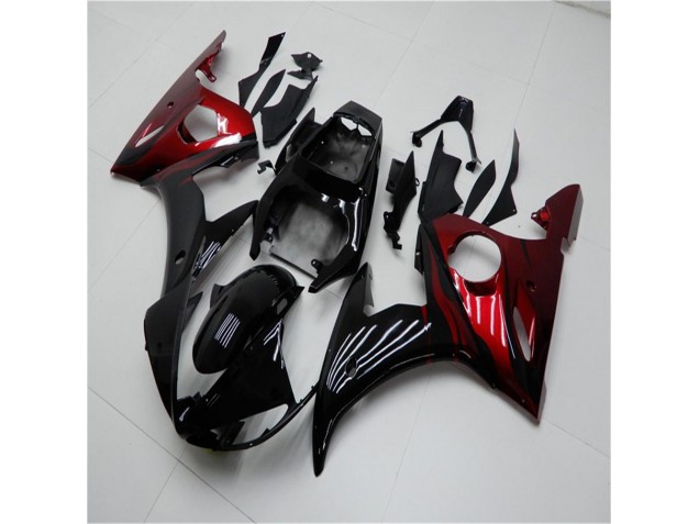 Yamaha R6 03-05 Verkleidungen - Schwarz Rot Fabrik Yamaha R6 03-05 Verkleidungen - Schwarz Rot Fabrik