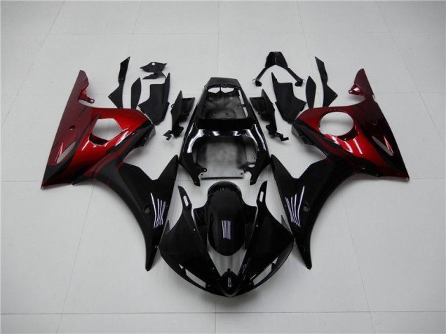 Yamaha R6 03-05 Verkleidungen - Schwarz Rot Fabrik Yamaha R6 03-05 Verkleidungen - Schwarz Rot Fabrik