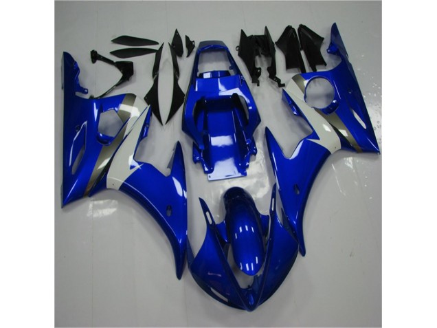 Yamaha R6 03-05 Vollverkleidung - Blau Weiß Fabrik Yamaha R6 03-05 Vollverkleidung - Blau Weiß Fabrik