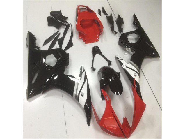Yamaha R6 03-05 Verkleidungen - Rot Schwarz Weiß Fabrik Yamaha R6 03-05 Verkleidungen - Rot Schwarz Weiß Fabrik