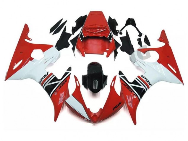 Yamaha R6 03-05 Vollverkleidung - Rot Weiß Schwarz Fabrik Yamaha R6 03-05 Vollverkleidung - Rot Weiß Schwarz Fabrik