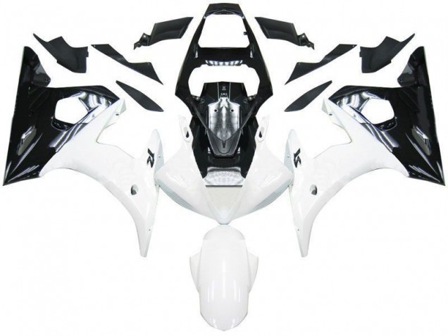 Yamaha R6 03-05 Verkleidungen - Schwarz Weiß Fabrik Yamaha R6 03-05 Verkleidungen - Schwarz Weiß Fabrik