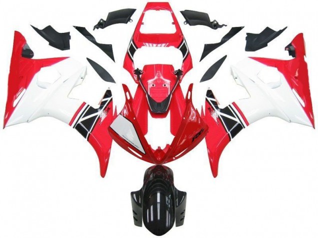 Yamaha R6 03-05 Verkleidungen - Rot Weiß Schwarz Fabrik Yamaha R6 03-05 Verkleidungen - Rot Weiß Schwarz Fabrik