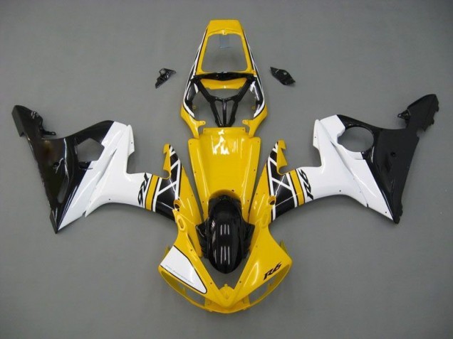 Yamaha R6 03-05 Verkleidungen - Gelb Weiß Schwarz Fabrik Yamaha R6 03-05 Verkleidungen - Gelb Weiß Schwarz Fabrik