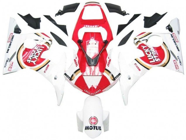 Yamaha R6 03-05 Verkleidungen - Weiß Rot Lucky Strike Fabrik Yamaha R6 03-05 Verkleidungen - Weiß Rot Lucky Strike Fabrik