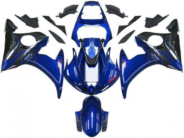 Yamaha R6 03-05 Verkleidung - Blau Schwarz Fabrik Yamaha R6 03-05 Verkleidung - Blau Schwarz Fabrik