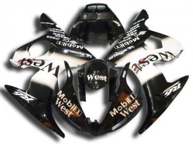 Yamaha R6 03-05 Verkleidungen - Schwarz Mobil West Fabrik