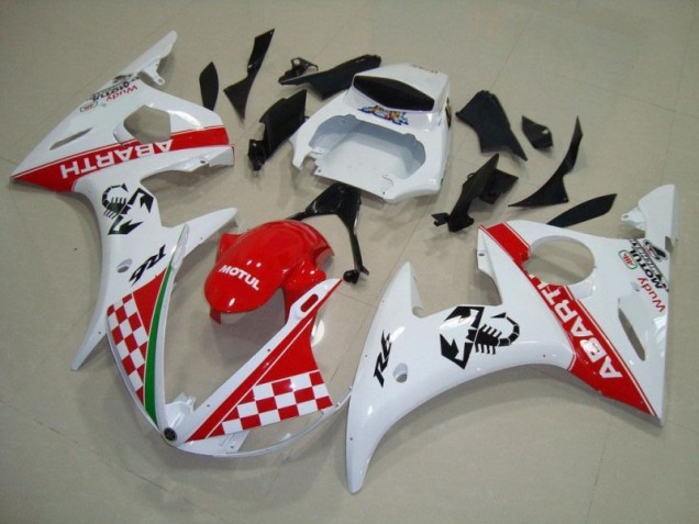 Yamaha R6 03-05 Vollverkleidung - Rot Weiß Fabrik Yamaha R6 03-05 Vollverkleidung - Rot Weiß Fabrik