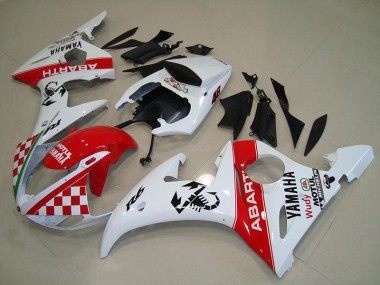 Yamaha R6 03-05 Verkleidung - Rot Weiß Fabrik