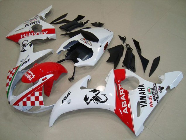 Yamaha R6 03-05 Verkleidung - Rot Weiß Fabrik Yamaha R6 03-05 Verkleidung - Rot Weiß Fabrik