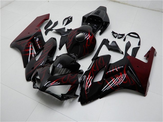 Honda CBR 1000 RR 04-05 Vollverkleidung - Rot Schwarz Fabrik Honda CBR 1000 RR 04-05 Vollverkleidung - Rot Schwarz Fabrik