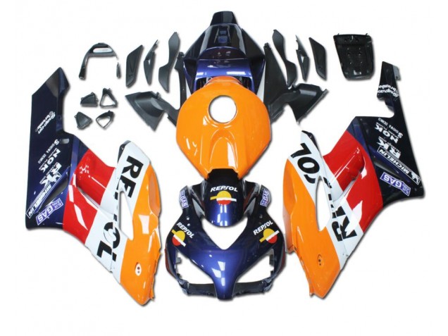 Honda CBR 1000 RR 04-05 Verkleidungen - Orange Rot Blau Repsol Fabrik Honda CBR 1000 RR 04-05 Verkleidungen - Orange Rot Blau Repsol Fabrik