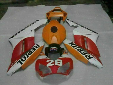 Honda CBR 1000 RR 04-05 Verkleidungen - Orange Rot Repsol 26 Fabrik