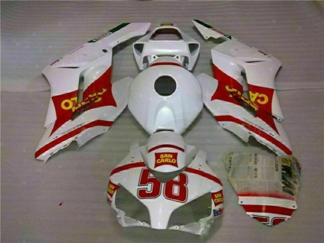 Honda CBR 1000 RR 04-05 Verkleidungen - Weiß Rot Fabrik Honda CBR 1000 RR 04-05 Verkleidungen - Weiß Rot Fabrik
