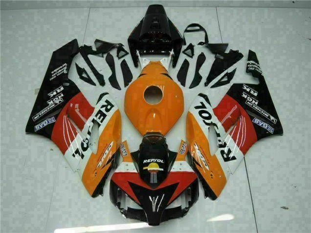 Honda CBR 1000 RR 04-05 Verkleidung - Orange Schwarz Repsol Fabrik Honda CBR 1000 RR 04-05 Verkleidung - Orange Schwarz Repsol Fabrik