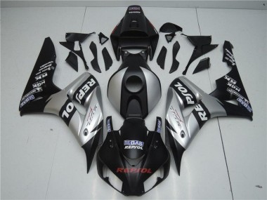 Honda CBR 1000 RR 04-05 Verkleidungen - Schwarz Silber Repsol Fabrik