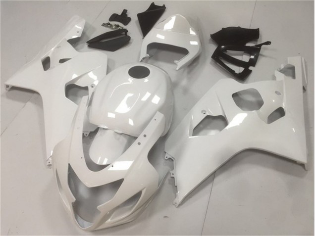 Suzuki GSXR 600 / 750 K4 04-05 Verkleidungen - Glänzend Weiß Fabrik Suzuki GSXR 600 / 750 K4 04-05 Verkleidungen - Glänzend Weiß Fabrik