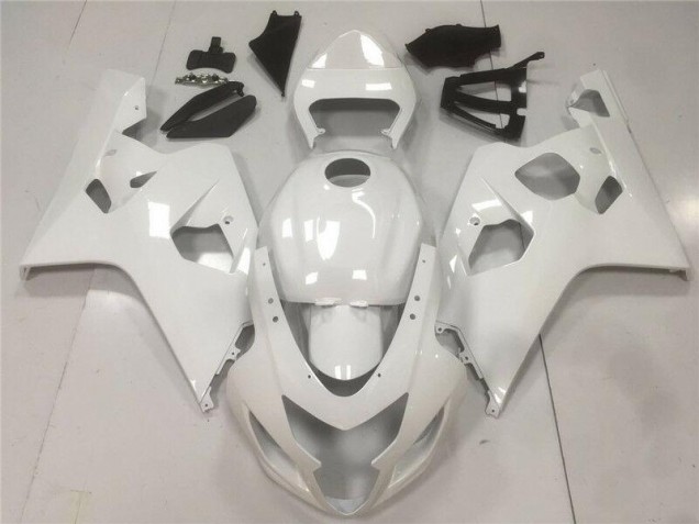Suzuki GSXR 600 / 750 K4 04-05 Verkleidungen - Glänzend Weiß Fabrik Suzuki GSXR 600 / 750 K4 04-05 Verkleidungen - Glänzend Weiß Fabrik